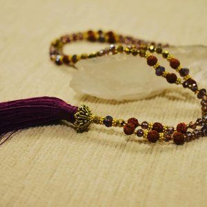 Bali Magenta Mala necklace